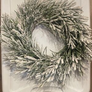 Small - Frosted Green Holiday Wreath